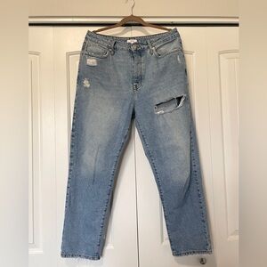 Forever 21 Distressed Mom Jeans